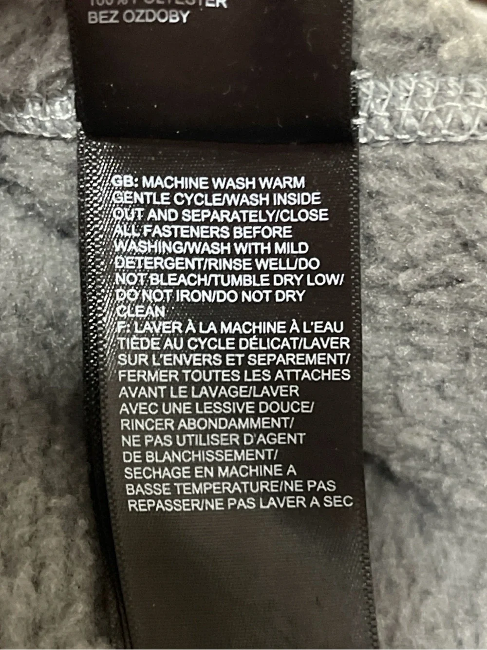 The North Face Leo Gordon Lyon’s Fleece Gray Quarter Zip Men’s Sz Large